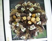 Winter  Deco mesh Wreath