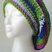 Crochet Oversized Slouchy Hat - Rainbow/Tie Dye/Psychedelic Colors
