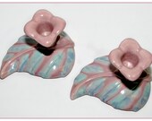 Vintage Local Made Ceramic Candle Holders