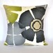Decorative pillow Designer Pillow By Robert Allen 18x18 inches Pure Petals Greystone