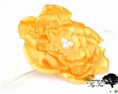 Yellow Flower Baby Headband. Princess, Newborn prop, baby flower headband, clip, pin. Spring, Summer, Christmas