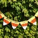 Halloween Garland:  Candy Corn Burlap Banner/Photo Prop
