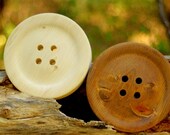 Large 8.5 Inch Wooden Button - Pottery Barn Style Wall Decor - Huge Wood Button - Big Button - Button Wall Decor