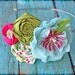 Aqua, Pink, Lime Green Headband, Turquoise, Fuchsia Hair Accessories, Fabric Flowers, Baby Hair Bow, Fabric Flower Brooch, Spromg, Broach