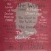 Author Poster, H.G. Wells Silhouette, Gift for Writer, Featured in Red, Literature Poster, Steampunk Decor, Dorm Decor, Typography  8x10