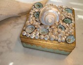Vintage Italian Florentine Seashell Box