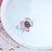 Lefton Mini Bird Bath Rare White Hobnail Pedestal Figurine