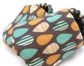 SALE, Elephant Feet Reversible Baby Shoes, soft fabric booties, available to order in sizes 0-18 months
