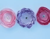 Petaled Singed Satin Flower Headband Gift Set