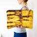 large zippered pouch, reverse tie dye