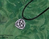 Triquerta Grey Marble Clay Pendant
