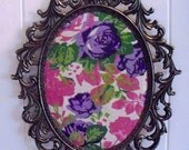 Vintage Fabric in Vintage Frame Victorian Style