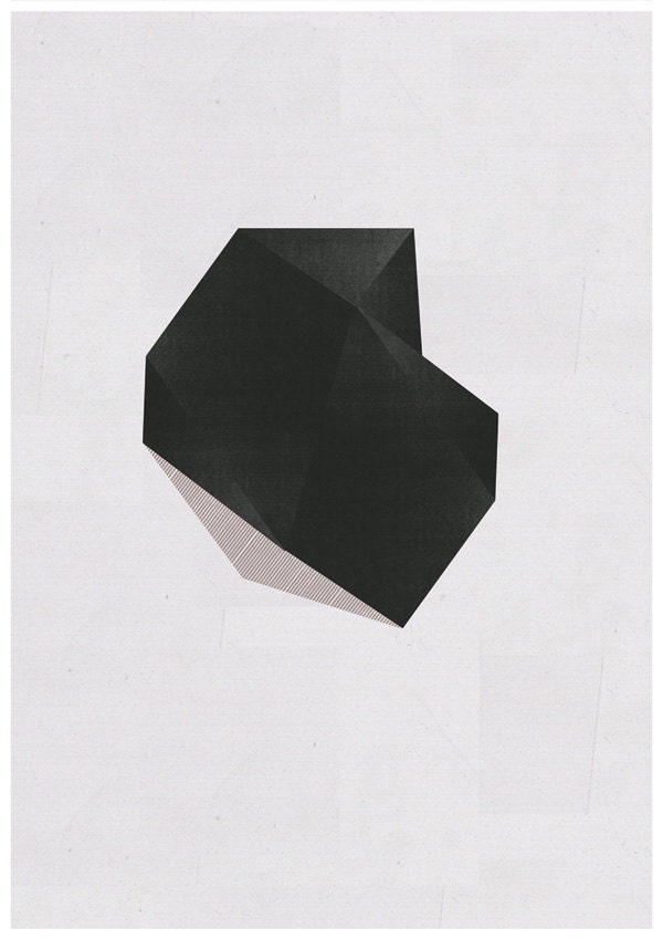 Abstract composition VII - art print- mixed media digital collage - jesusperea