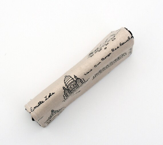 Business card holder small gift for her, for him card case  - walk in Paris