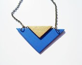 NOW ON SALE Chevron Angle Necklace - PurpleCandied