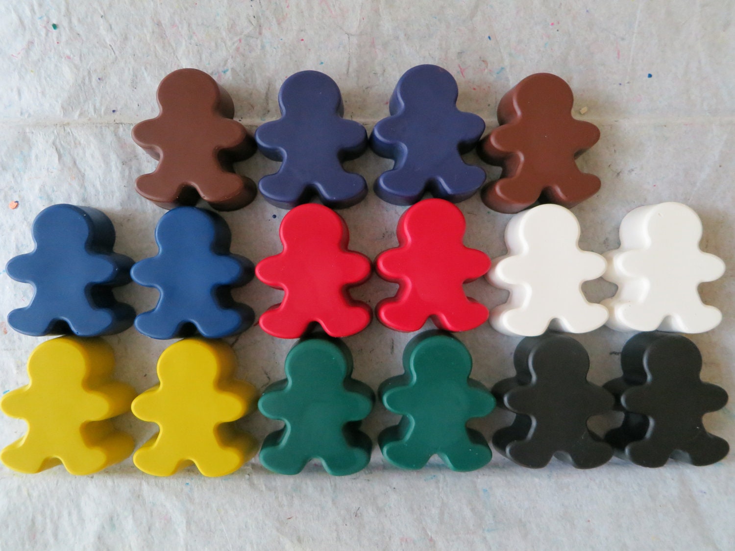 Crayon Man or Gingerbread Men Set of 14