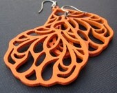 earrings- wings in orange