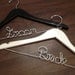 Wedding Dress Hanger, Bride Hanger, Last Name Hanger, Mrs Hanger, Wedding Hanger, Personalized Hanger, Bridesmaid Hangers, Bride Gift