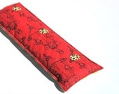 Handmade Lavender Eye Pillow,  Aromatherapy, chartreuse, Red, Herbal Eye Hot Compress Lady Bug