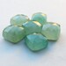 Green Aventurine faceted cushion cut cabochon - 8mm (2 pieces).