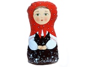 babushka painted folk art doll