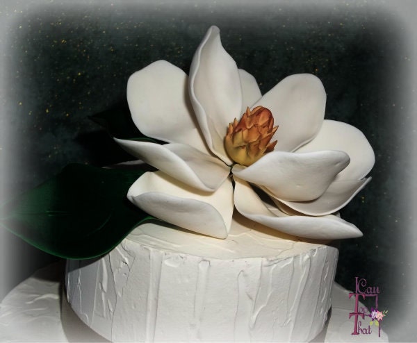 Magnolia Cake Topper Flower