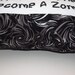Cross Stitch Pillow Funny Quote, Black and White Pillow, Zombie Quote
