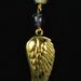 Antique Gold Feather Earrings