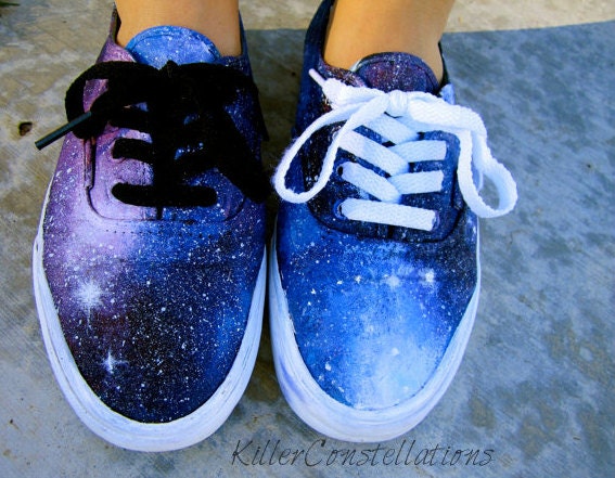 Custom Painted Galaxy Shoes