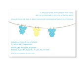 Clothesline Baby Shower Invitation - Printable Shower Invitation - Personalized Baby Shower Invite - 7x5 OR 6x4 DIY Printable Il_170x135