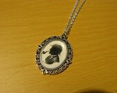 Sherlock Holmes Silhouette Antique Necklace