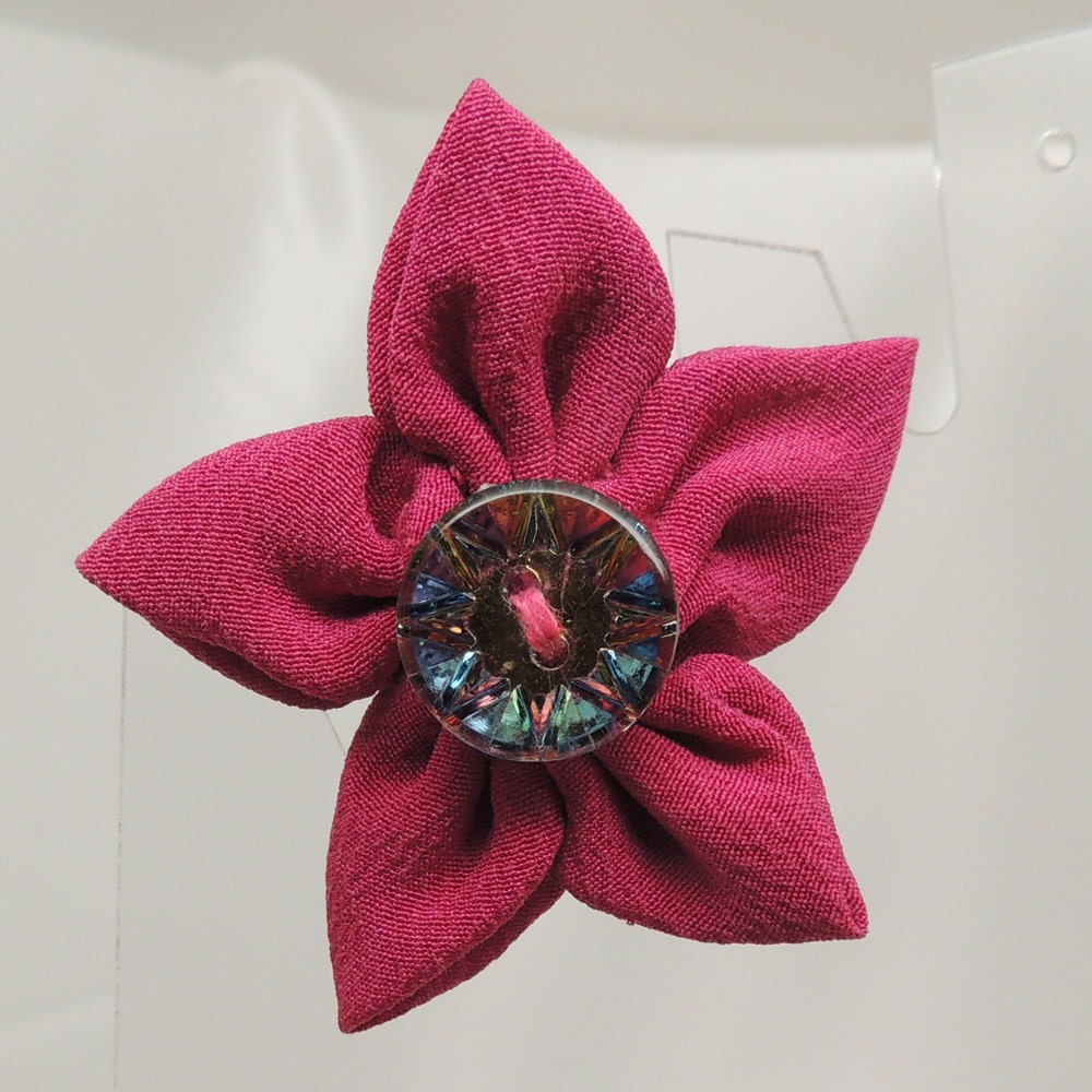 Vintage Kimono Flower Pin