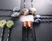 Gemstone Bobby Pins - Gift for Her, Bridesmaids Gifts, Stocking Stuffers, FREE SHIPPING, Gifts for Her, Gifts under USD10