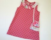 Uptown Girl - Girl's A-Line Dress Pattern PDF. Sewing Pattern for Girls.  Sizes 1-10 include