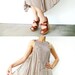 NO.38  Light Grey Cotton Halter Neck Midi Dress