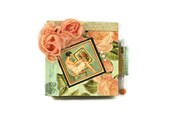 Vintage Mini Note Book, Mini Scrapbook Album