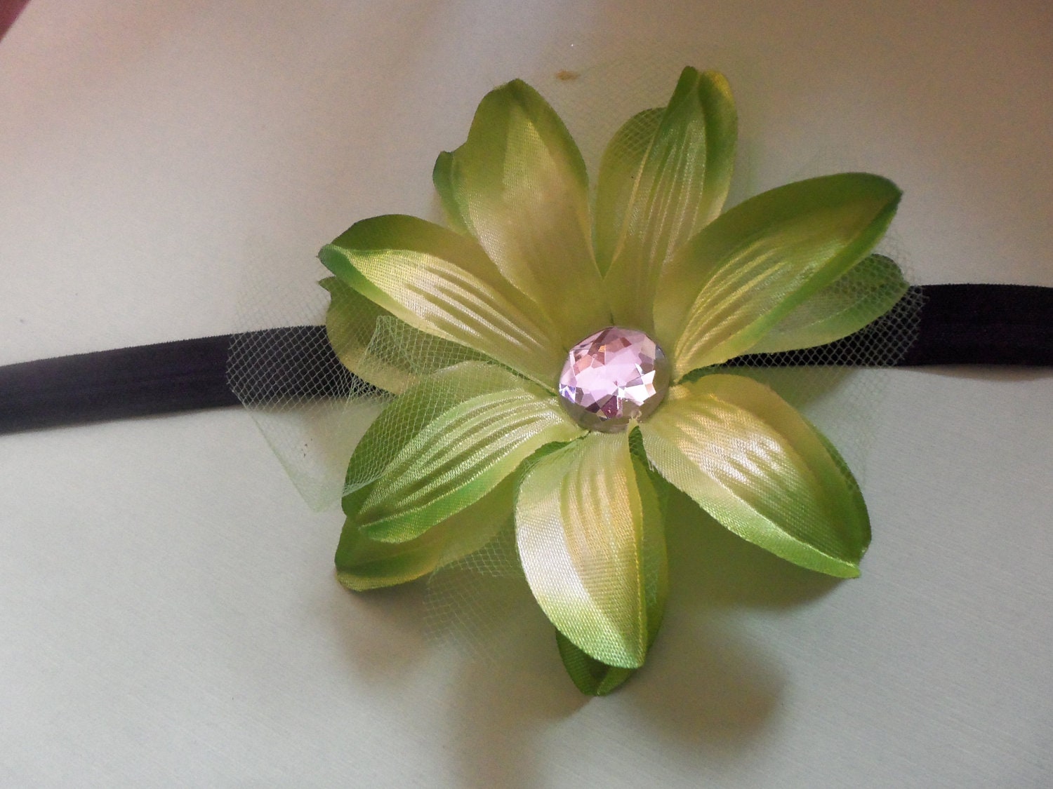 BLOWOUT-1 dollar-your color-Lime Lily Flower Headband-Clip-Children-Women-Dance-Photo Props-Birthday gifts-Christmas gifts-Weddings