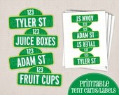 Customized Sesame Street Signs Printable Tent Cards // 8 Phrases of Your Choice Il_170x135