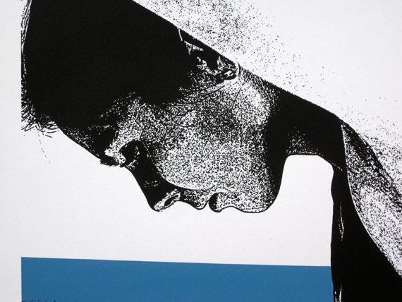 Swimmer on Diving Board - limited edition screenprint