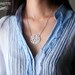 1.5 inch Monogram necklace in sterling silver - Expedited shipping