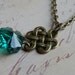 Lucky Charm Emerald Clover Swarovski Necklace