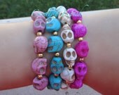 HOT PINK Skull Bracelet by Crystal Fetish: Inspired look by Basketball Wives Mix & Match