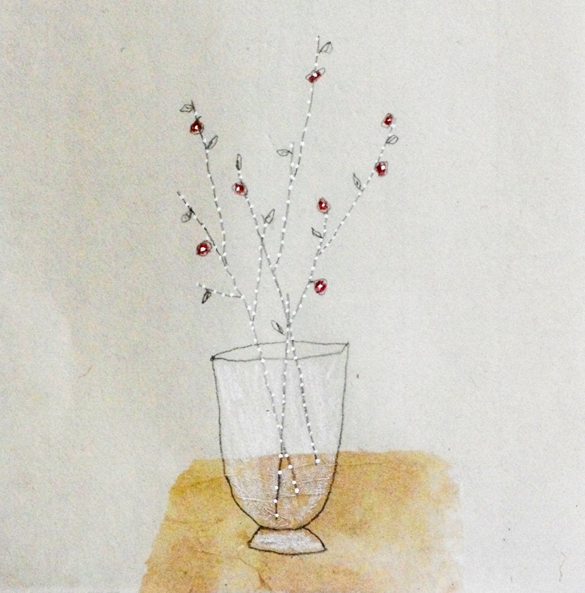 October 7, 2012 / Daily Drawing on Handmade Paper