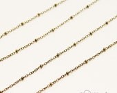 5 metre Antique Brass Chains-Flat Oval and Ring (IB0581)