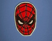 Spiderman Mask - Iron-on Embroidered Comic Book Patch