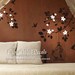Vinyl wall decals tree birds wall decal wall art sticker nature wall decal vinyl nursery - branchs cherry blossom birdcage birds Z110 CUMA