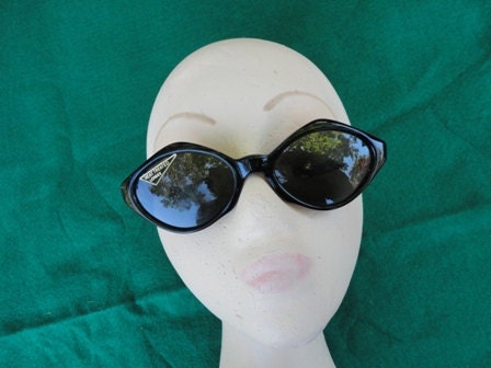 Vintage Selecta Black Sunglasses Frame Made in France