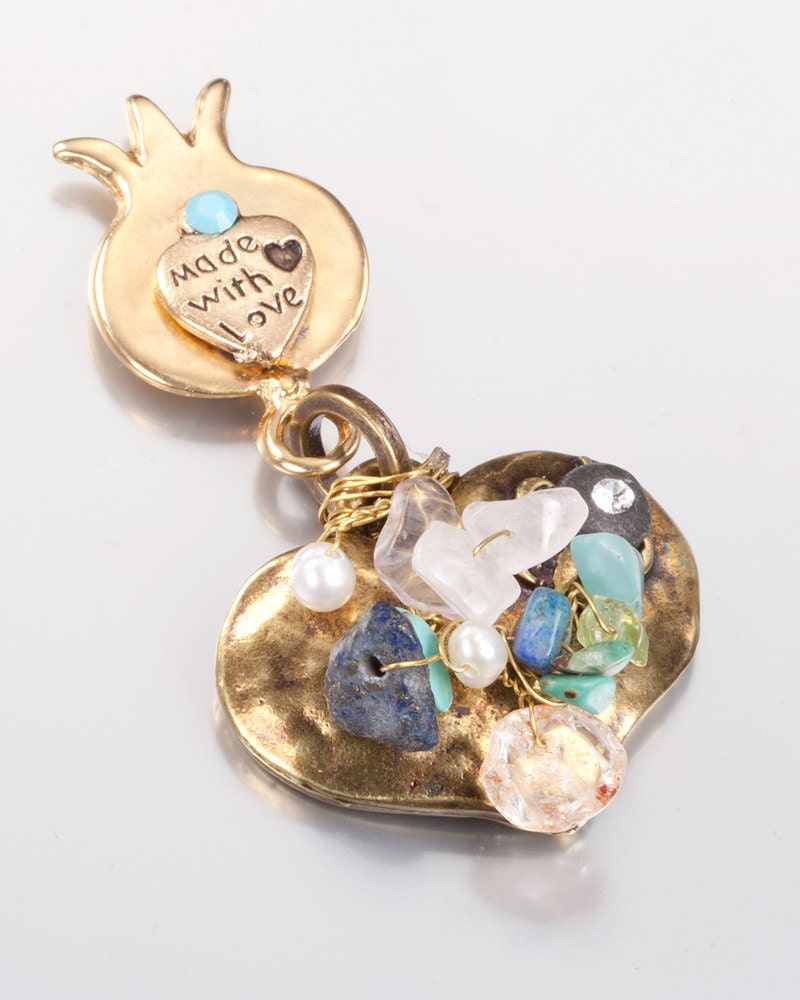 Copper pomegranate Lucky Eye Door Jewel WORLDWIDE FREE SHIPPING