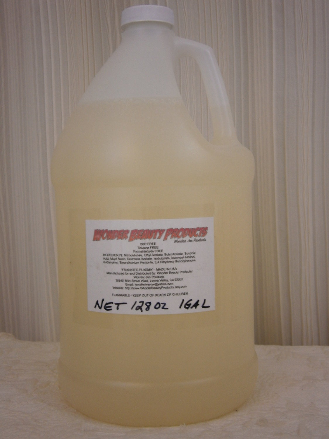 Frankie's Plasma Nail Polish Base - Glitter Suspension - 1 GALLON