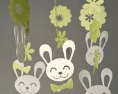 Spring Bunny Mobile (Grand) in Recycled Eco Plastic